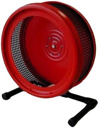 Pet Exercise Wheel, Pet Wheel for Sugar Gliders, Rats--Stealth Wheel; Red with Stand by Atticworx