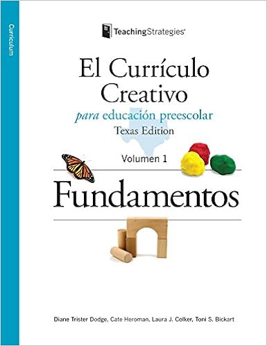  El Curriculo Creativo Para Educacion Preescolar Texas Edition 9781606173954 Diane Trister Dodge Cate Heroman Laura J Colker Toni Bickart Kai Lee Berke Libros