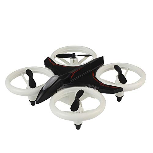 Maonet Black JJRC XXD158 Cool Light 6-Axis Gyroscope Headless Mode Plastic Mini RC Quadcopter RTF (Black, 15155.2cm)