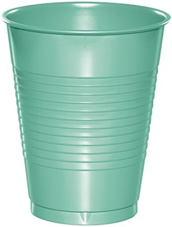 Creative Converting Premium Plastic Cups 16 OZ, 20 Count (Pack of 1), Fresh Mint