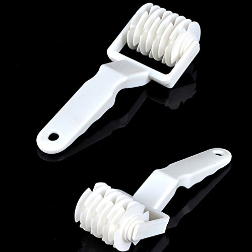 Xiaolanwelc@ Small Size Plastic Baking Tool Cookie Pie Pizza Pastry Lattice Roller Cutter Craft kitchen accessories