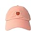 Go All Out Adjustable Pink Adult Peach Emoji Embroidered Dad Hat