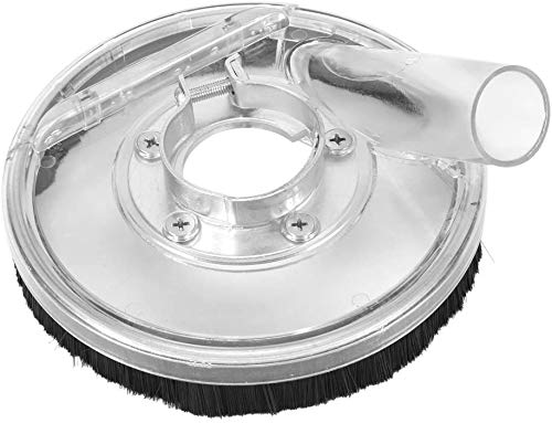 Grinding Dust Shroud Dust Shroud Cover Fits Angle Hand Grinders 80-125mm Clear Vacuum Dust Shroud Dry Grinding Dust Cover for 4"/ 5" Angle Grinders and Wet Polisher