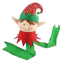 Athoinsu Adorable Christmas Elf Tree Topper Xmas Ornament Colorful XmasTree Holiday Party Decoration, 16