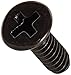 Small Parts 0406RPFB Steel Thread Rolling Screw for Metal, Black Oxide Finish, 82 Degree Flat Head, Phillips Drive, #4-40 Thread Size, 3/8