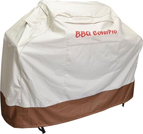 BBQ Coverpro - Waterproof Heavy Duty BBQ Grill Cover (72x26x49)(XXL) Beige and Brown for Weber, Holland, Jenn Air, Brinkmann and Char Broil & More.