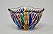 Murano Glass Fire Bowl - Hand Painted Bowl Made In Italy
