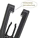 Fushing Plastic Hanger Clips, 50 Pack Black Finger Clips for AmazonBasics Velvet Standard/Shirt/Dress/Suit/Pants Hangers