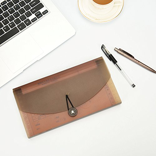 13 Pocket Expanding Check Bill File Folder Accordion File Folder for Coupons Receipts Invoices Checks