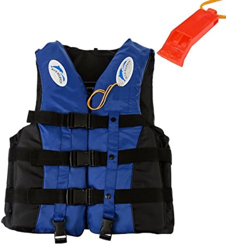 Lionsoul Universal Life Jacket, Adult Child Life Vest for Swimming Fishing Boating Wakeboard Waterski, Come with a Whistle