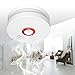 Smoke and Fire Detector, 4 Pack Photoelectric Battery Operated Smoke Alarm Easy to Install with Light and Sound Warning, 9V Battery Included, UL Certification,Fire Safety for Home Hotel School