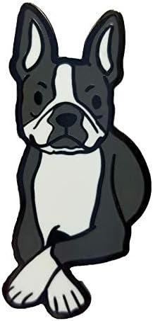 Boston Terrier Dog 1.75" Enamel Pin for Dog Lovers