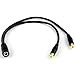 JacobsParts 1:2 DC Power Splitter Cable Cord 1 Female to 2 Male 5.5x2.1mm Port Pigtals 12V