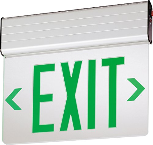 Lithonia Lighting EDG 2 G EL M6 Aluminum LED Emergency Exit Sign