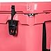 Driftsun Heavy Duty Rotomolded Thermoplastic UV Resistant Portable Rolling 70 Quart Insulated Hardside Ice Chest Beverage Cooler, Coral