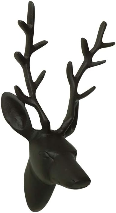 Melody Maison Black Wall Mounted Stag Head