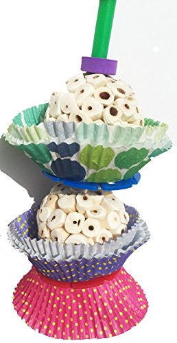 Bonka Bird Toys 1932 2Cake Bird Toy foraging parrot cage toys cages shred cockatiel african grey
