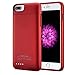 iPhone 8 Plus / 7 Plus / 6 Plus / 6S Plus Battery Case, Ultra Thin Rechargeable iPhone 7plus / 6 Plus / 6S Plus Case Battery with 4200mAh Capacity from SUNWELL (5.5” Red)