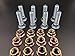 Extended Atv Wheel Studs for Yamaha pack of 8 With 16 Hex Lug Nuts YFZ 450R SE 50, Raptor, Banshee, Rhino, Warrior, Grizzley, Kodiak, Big Bear