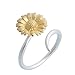 Helen de Lete Sunflower Vine Sterling Silver Open Ring