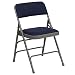 Flash Furniture 4 Pk. HERCULES Series Curved Triple Braced & Double Hinged Navy Fabric Metal Folding Chair primary