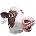 Lubber Halloween Costume Cow Latex Animal Head Mask Pink