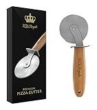Pizza Royale Ethically Sourced Premium Natural Bamboo Pizza Cutter Wheel
