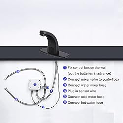 Touchless Bathroom Sink Faucet，Automatic Motion