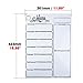 Magnetic Refrigerator Whiteboard,Weekly Menu, Meal Planner, Grocery Shopping List, Dry Erase Board, For Kitchen Fridge with 8 color Magnetic Markers (16inchx12inch, Vertical FLAT PACK)