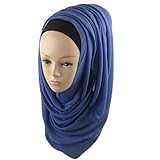 Weixinbuy Elegant Style Sheer Chiffon Lurex Muslim Long Scarf Hijab