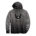 Harley-Davidson Men's Felt Appliqué Slim Fit Hooded Sweatshirt (Black)