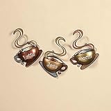 Coffee House Cup Mug Latte Java Mocha Metal Wall Art Home Decor (1, DESIGN 1) (Home)