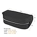 JEMIA Single Compartments Collection 1 Independent Zipper Chambers with Mesh, Zip Pockets Pencil Case (Black, Polyester)