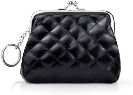 Lavogel Coin Purse, Kiss Lock Coin Purse for Women, Large Capacity