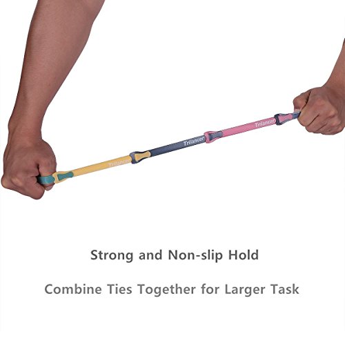 Reusable Cable Ties, Trilancer Velcro Cord Wraps, Adjustable Strap Fastener, Cable Organizer, Fastening Hook and Loop, 6 Inches, 4 Colors, 40 PCS