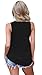 Sipaya Tank Tops for Women Cotton Basic Blouse Summer Sleeveless Shirts Black M