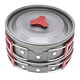 2-3/4-5 People Durable and Compact Camping Cookware Kit Cooking Gear