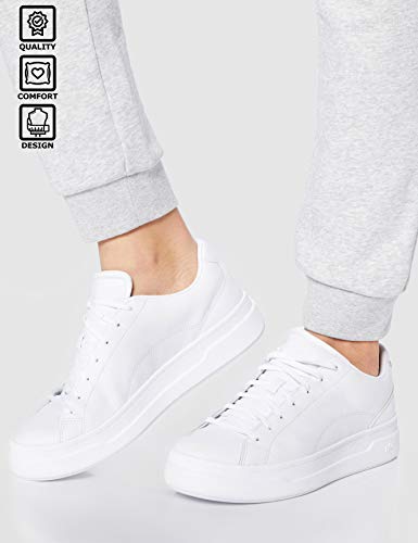 CARE-OF-by-PUMA-Womens-Leather-Platform-Low-Top-Sneakers