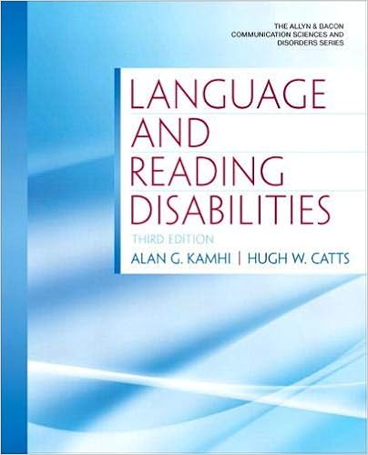 Language And Reading Disabilities Allyn Bacon Munication Sciences And Disorders Kamhi Alan Catts Hugh 9780137072774 Books