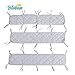 Baby Bumper Pads for Crib Bedding,Nursery Grey Crib Bumper Pads Fit for Standard Size Crib(52