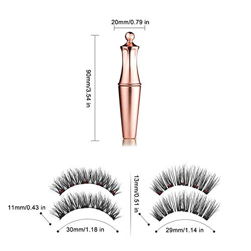 Magnetic Eyeliner With 3D Magnetic Eyelashes & Tweezers, Foonee Black Waterproof Magnetic Liquid Eyeliner For Use With Magnetic False Lashes