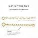 BENIQUE Necklace Extenders for Women Men - 14K Gold Filled Chunky Chain, Jewelry Bracelet Extension, Heavy Duty, Durable Strong Removable, Made in USA 2