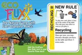 Fluxx Recycling Promo Game Card (NEW RULE) Works with All Fluxx Games!