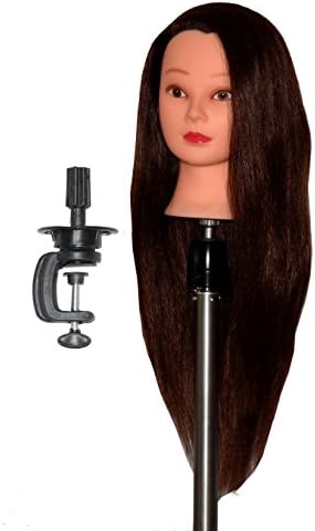 HairZtar (85% REAL HAIR) 26" Mannequin Head Hairdresser Training Head Manikin Cosmetology Doll Head - (JENNY+C)