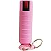 Pepper Shot 10% OC UV Marking 1/2 oz Pepper Spray with Hard Keychain Case Pink