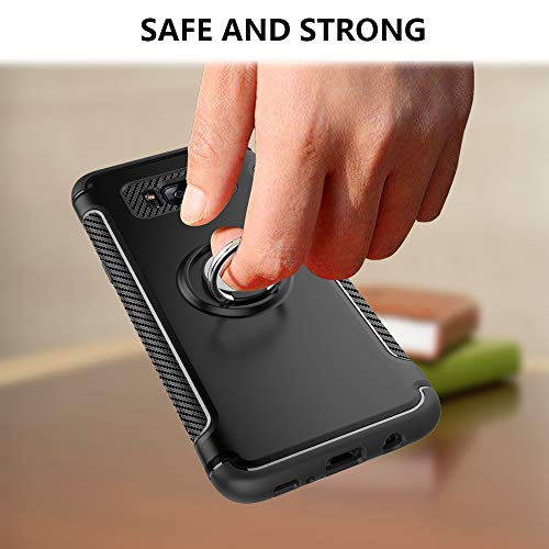 Cover for Samsung Galaxy S8&S8 Plus Case, 2 in 1 360 Degree Ring Stand Dual Layer TPU Bumper Shockproof Support Magnetic Car Mount Holder Thin Case for Galaxy S8+ (4, Samsung Galaxy S8) - Thumbnail 5
