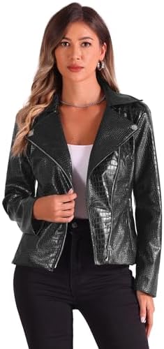 Amazon.com: MakeMeChic Women's Faux Leather Shacket Long Sleeve