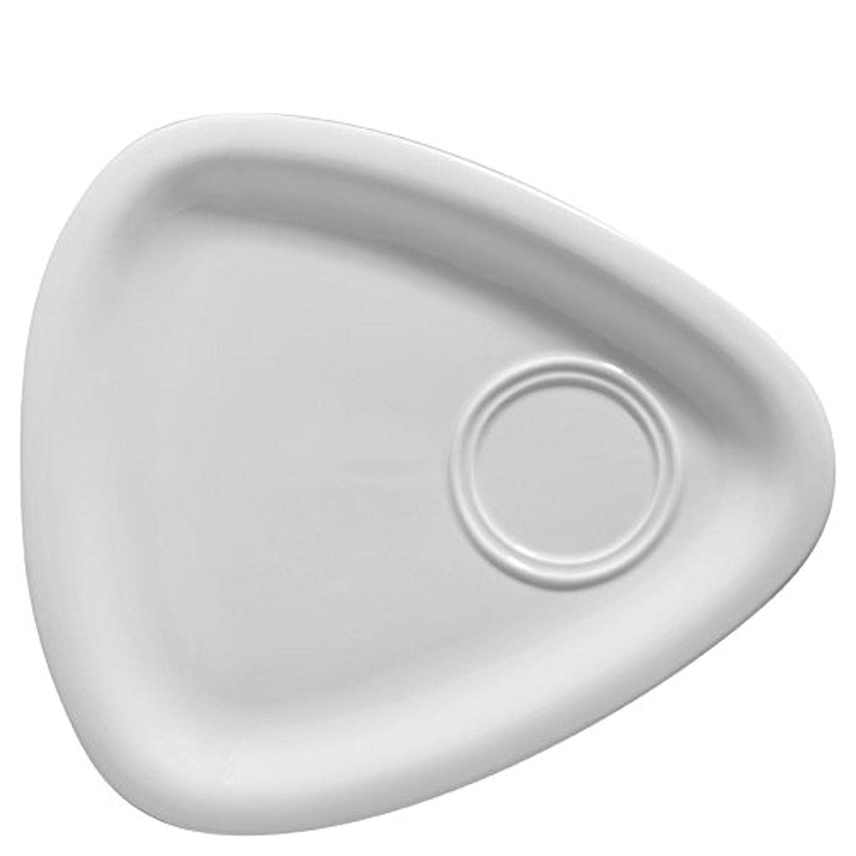 Utopia Titan Triangular Rimmed Gourmet Plate 11" (28cm), K352828, Pack of 6