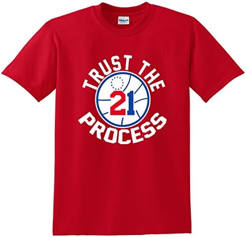 Red Philadelphia Embiid "Trust the Process" T-Shirt