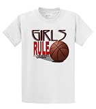 Basketball T-Shirt Girls Rule Hardwood Queen Youth T-shirt